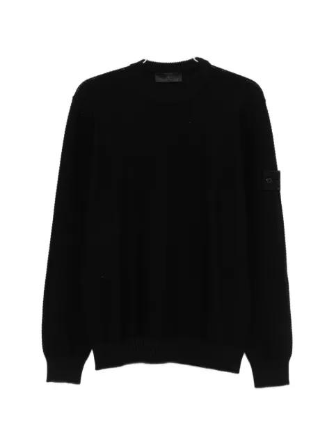 Ghost logo-patch sweater by STONE ISLAND