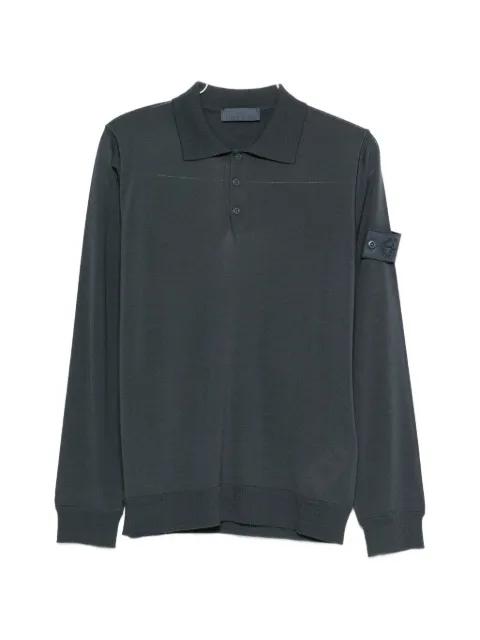 Ghost long-sleeve polo shirt by STONE ISLAND