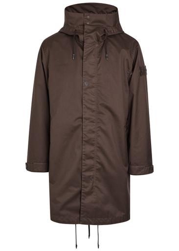 Ghost quilted wool-twill parka jacket by STONE ISLAND