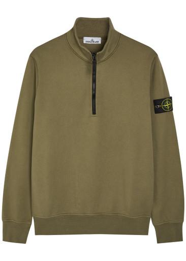 Half-zip cotton sweatshirt by STONE ISLAND