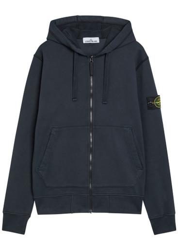 Hooded logo cotton sweatshirt by STONE ISLAND