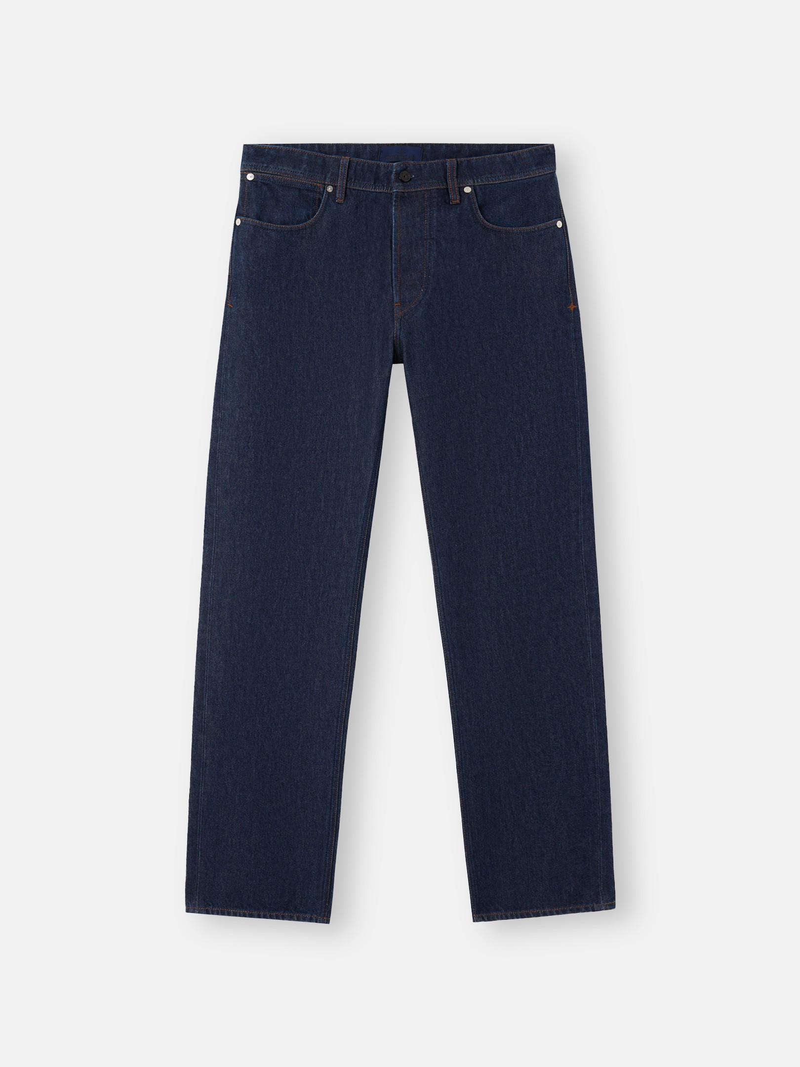 J100005 INDIGO DENIM-RINSED by STONE ISLAND