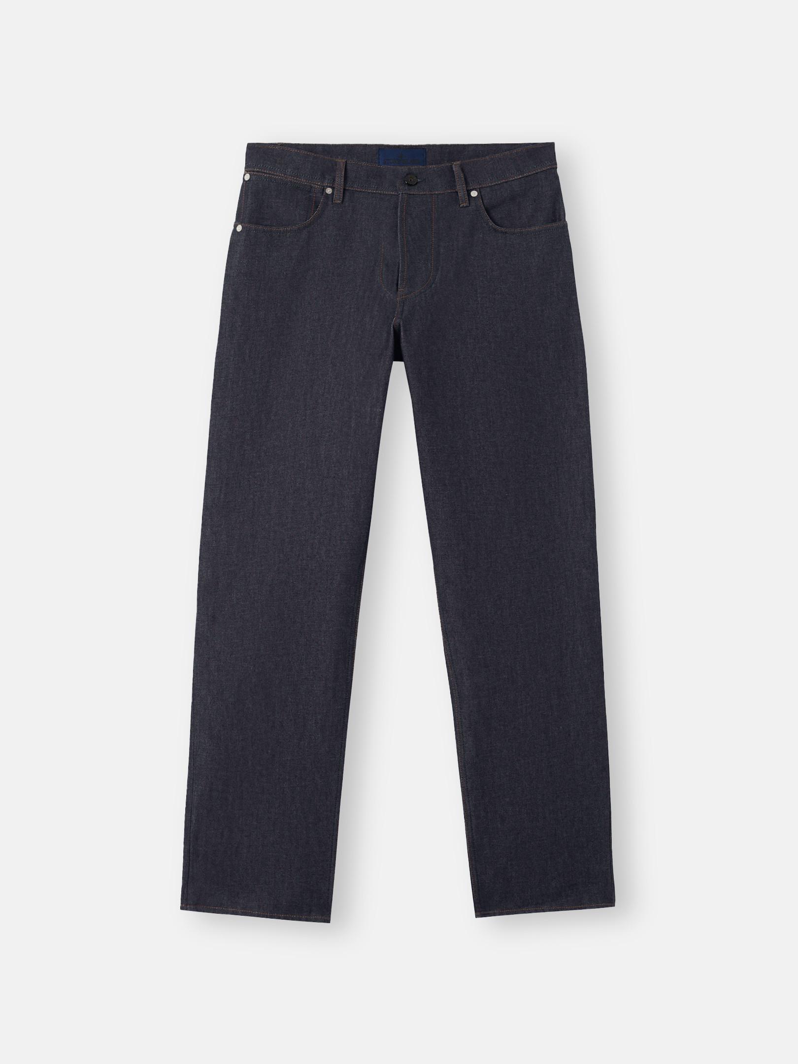 J100006 INDIGO DENIM-RAW by STONE ISLAND