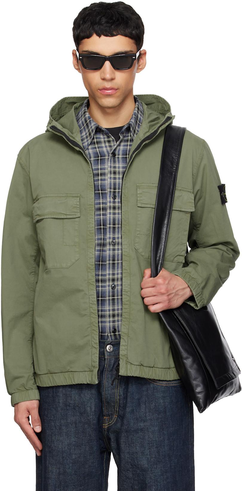 Khaki 4100077 Jacket by STONE ISLAND