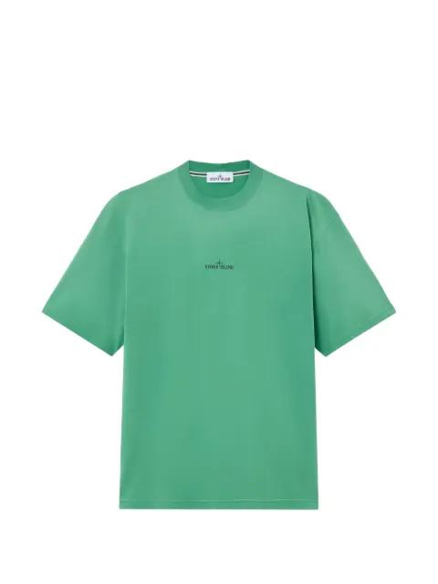 Lab-print cotton T-shirt by STONE ISLAND