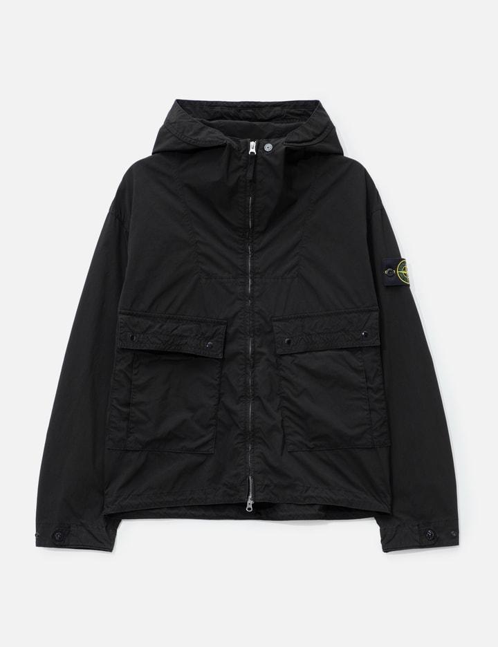 Light Compact Touch Poly-TC Hooded Jacket by STONE ISLAND