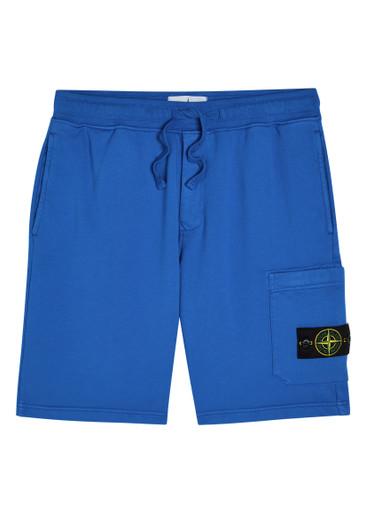 Logo cotton shorts by STONE ISLAND