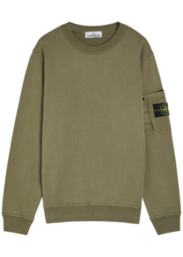 Logo cotton sweatshirt by STONE ISLAND