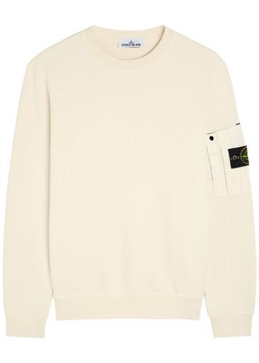 Logo cotton sweatshirt by STONE ISLAND