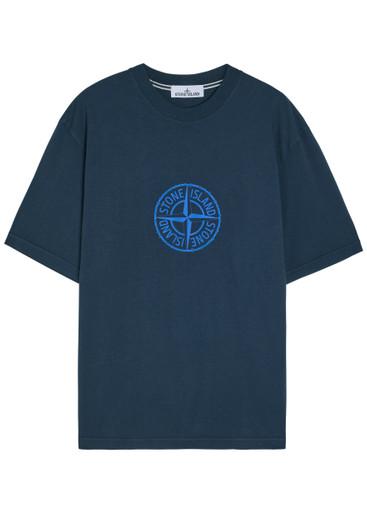 Logo-print cotton T-shirt by STONE ISLAND