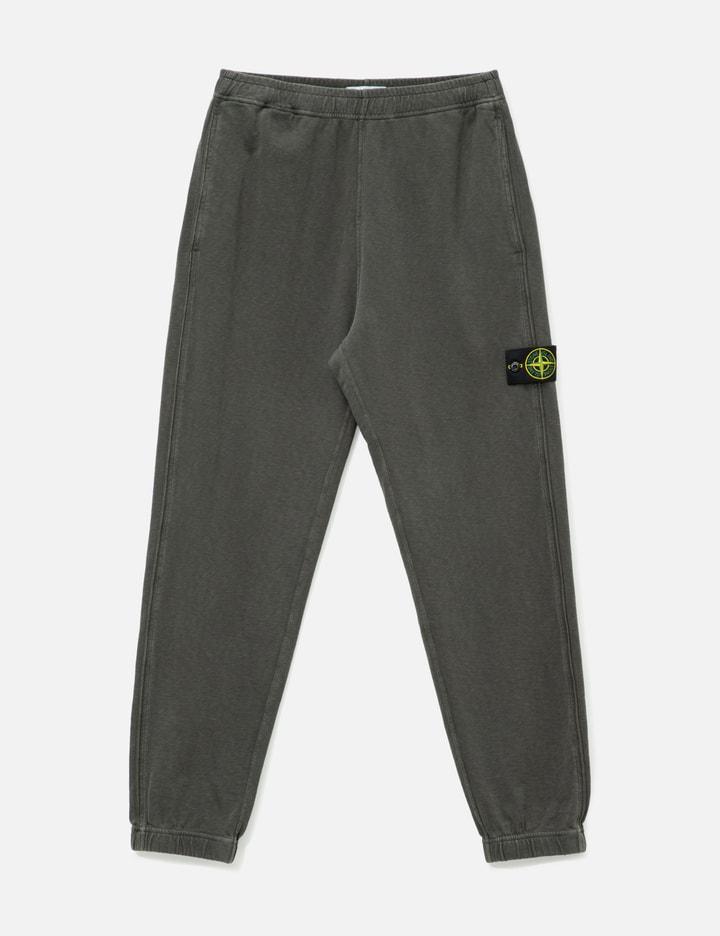 Malfilé Cotton  Fleece 'Old' Effect Sweatpants by STONE ISLAND