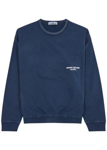 Marina logo-print cotton sweatshirt by STONE ISLAND