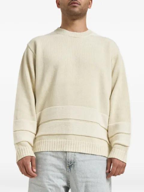 Marina stripe-detail sweater by STONE ISLAND