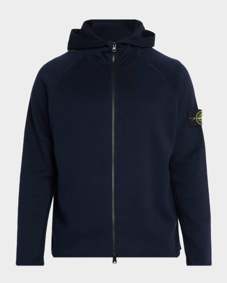 Men's Cotton Full-Zip Hoodie by STONE ISLAND