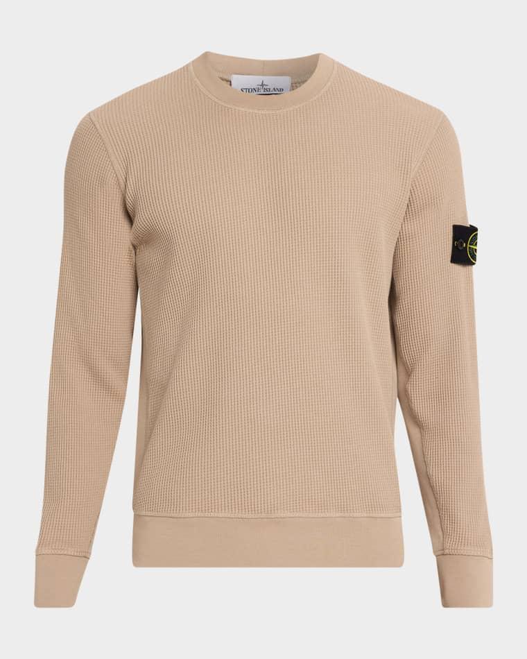 Men's Cotton Waffle Knit Sweatshirt by STONE ISLAND