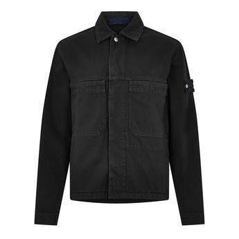Men's Denim Research Biker Jacket by STONE ISLAND