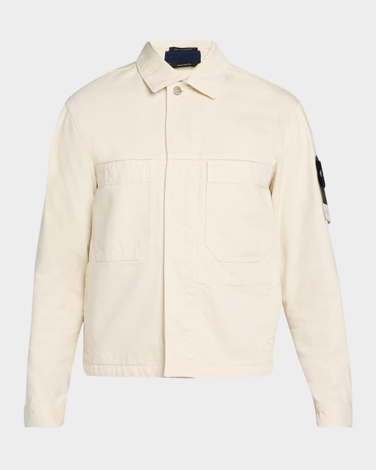 Men's Light Bull Denim-TC Jacket by STONE ISLAND