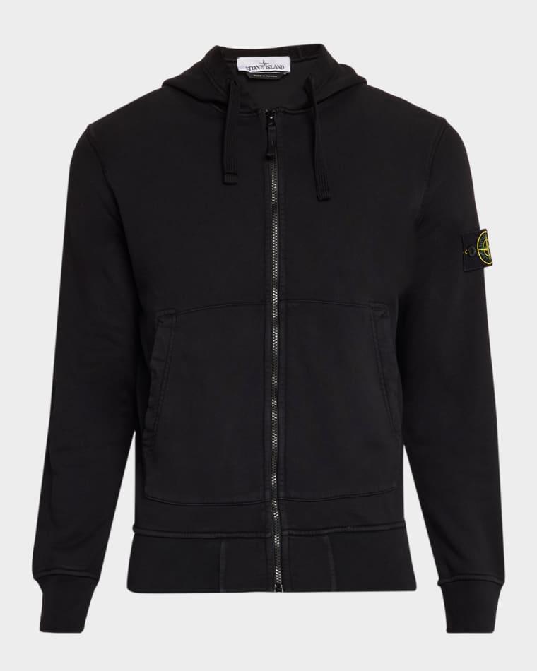 Men's Zip-Up Hooded Sweatshirt by STONE ISLAND