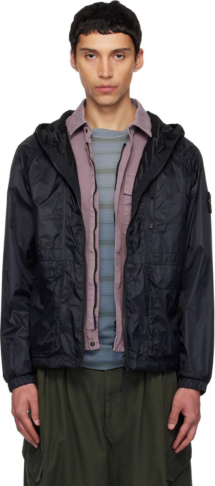 Navy 4100057 Light Ripstop Cordura® Jacket by STONE ISLAND