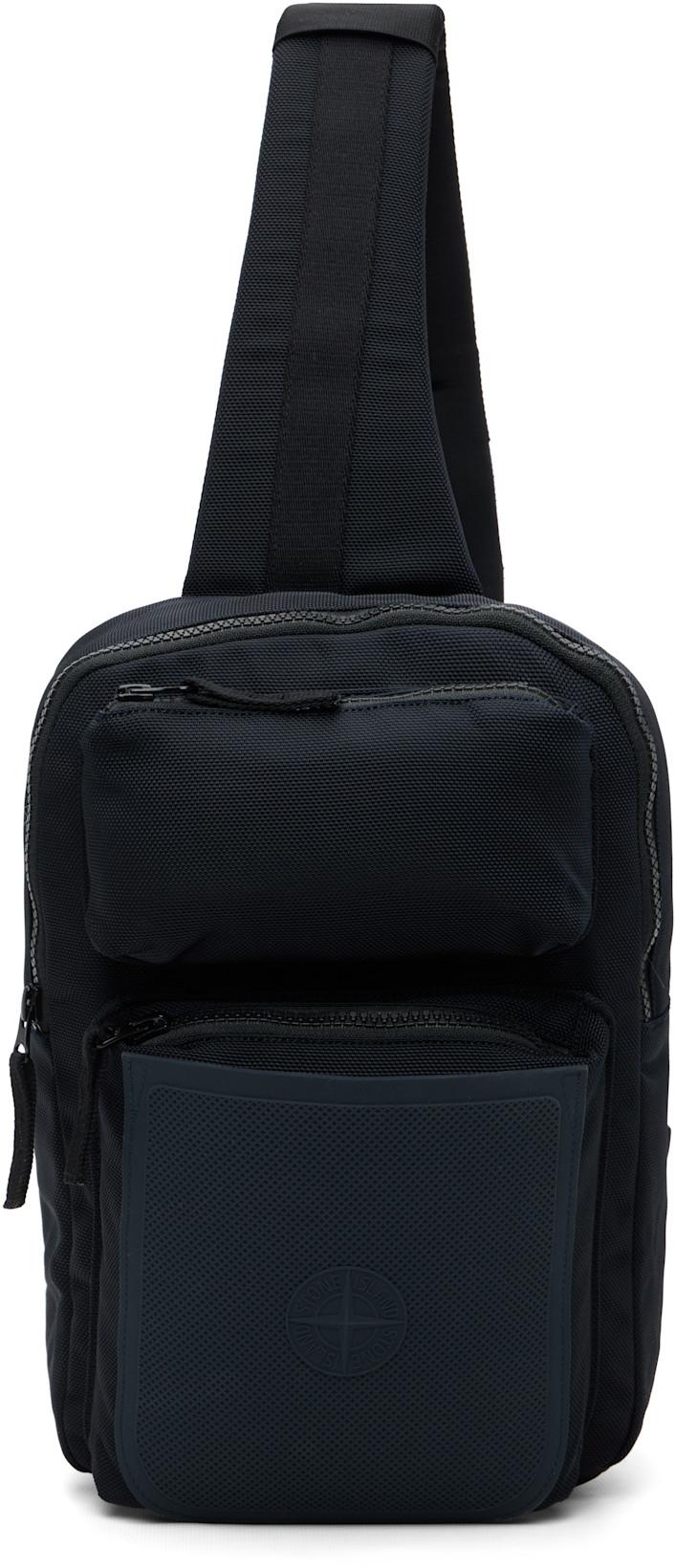 Navy 9200030 Nylon Panama Accessories Bag by STONE ISLAND