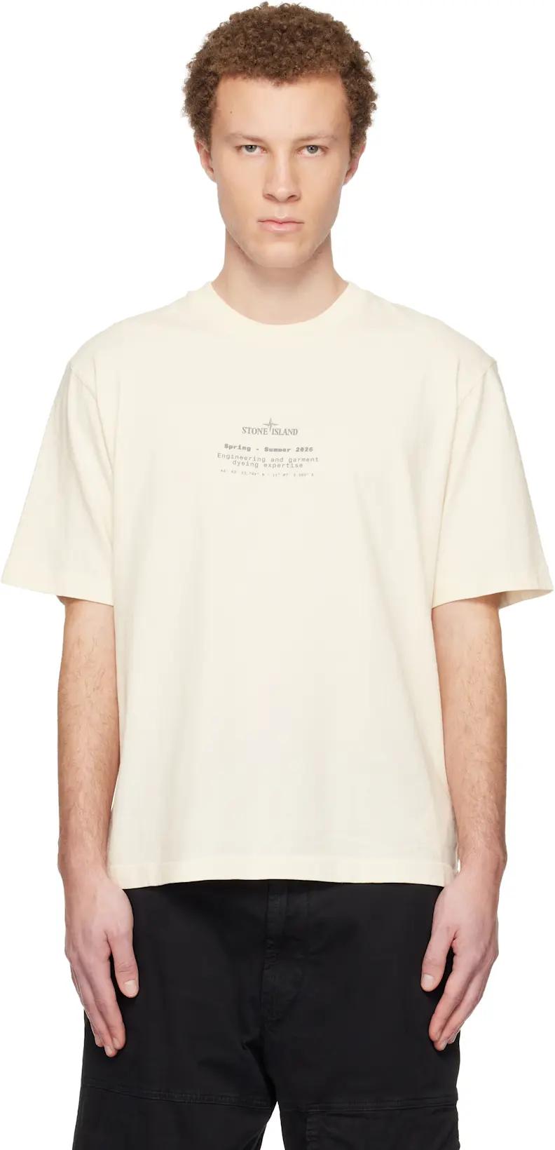 Off-White 2100001 Organic Cotton Jersey T-shirt by STONE ISLAND