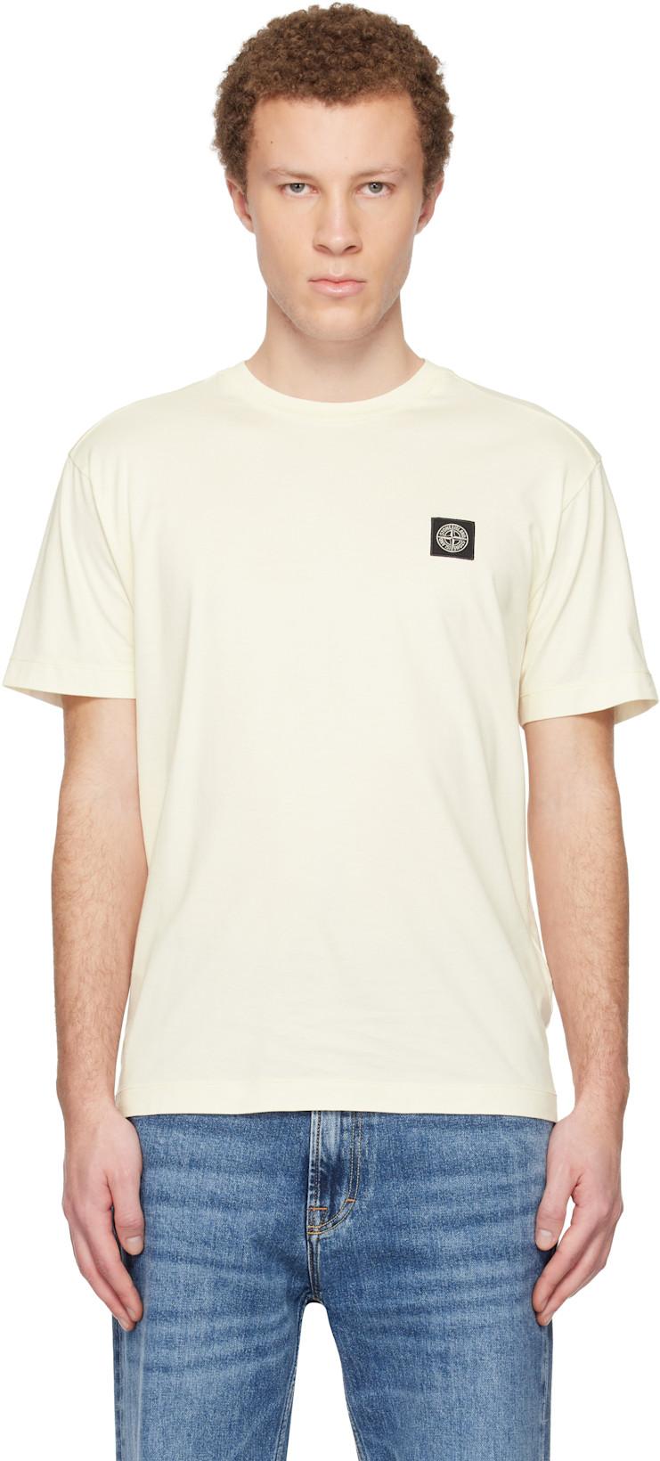 Off-White 2100027 60/2 Cotton Jersey T-shirt by STONE ISLAND