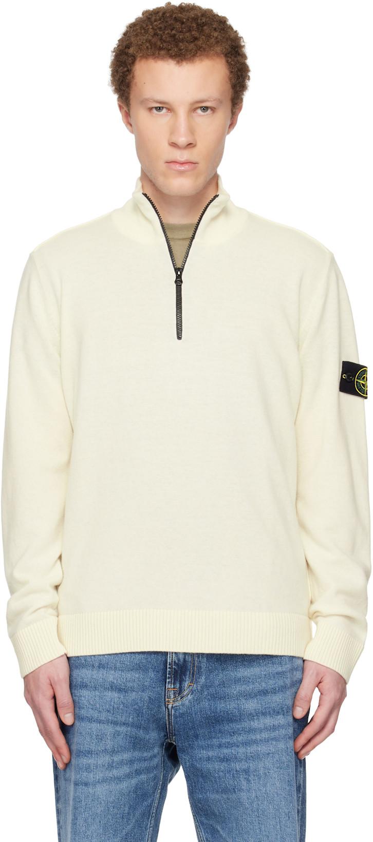 Off-White 5100012 Light RWS Geelong Wool Sweater by STONE ISLAND