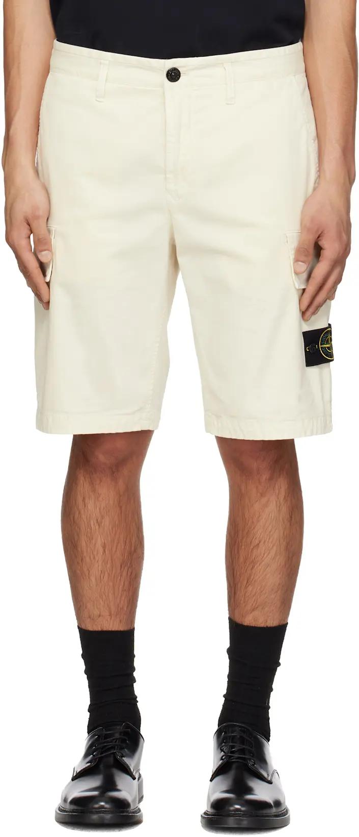 Off-White L100018 Cargo Shorts by STONE ISLAND