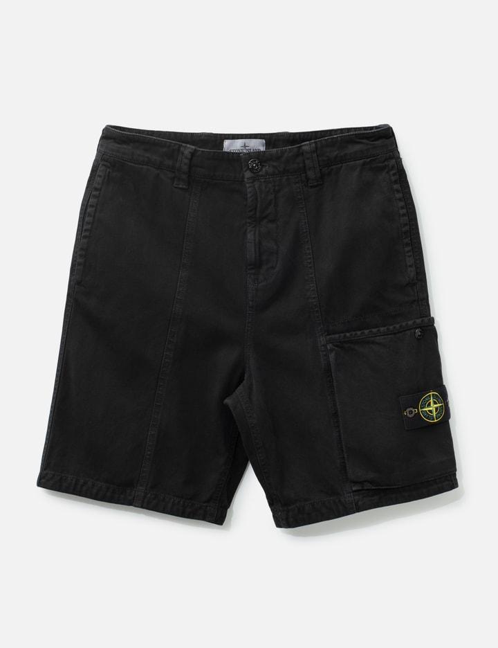 Organic Panama Cotton 'Old' Effect Comfort-Fit Cargo Trousers by STONE ISLAND