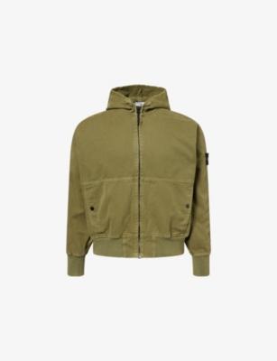 Panama Hooded Zip-Up Cotton Jacket by STONE ISLAND