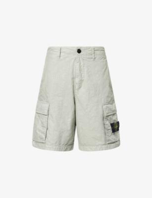 Panama Patch-Pocket Woven Cargo Shorts by STONE ISLAND
