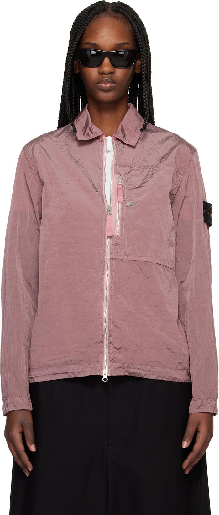 Pink 1200038 Nylon Metal ECONYL Jacket by STONE ISLAND Pink 1200038 Nylon Metal ECONYL Jacket by STONE ISLAND