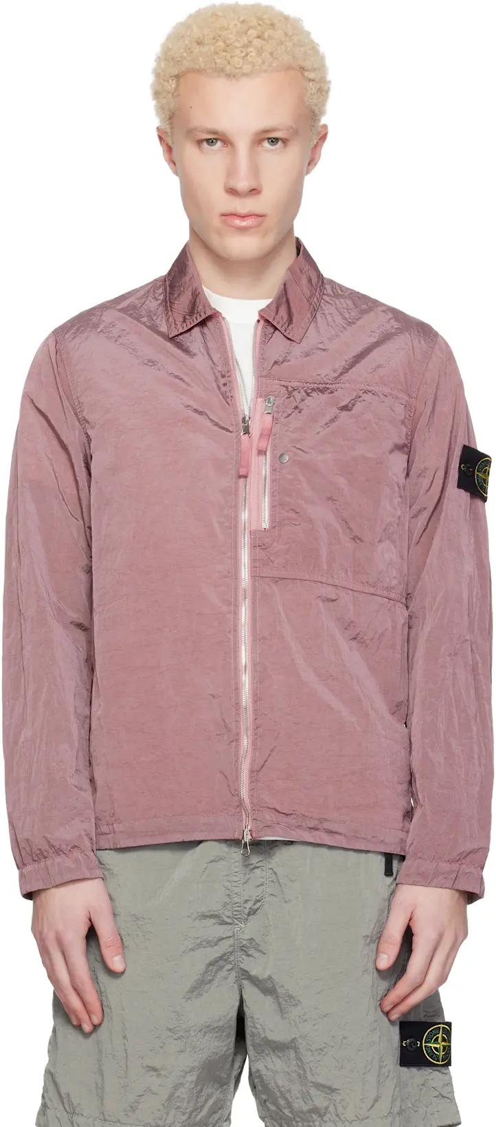 Pink 1200038 Nylon Metal ECONYL Jacket by STONE ISLAND
