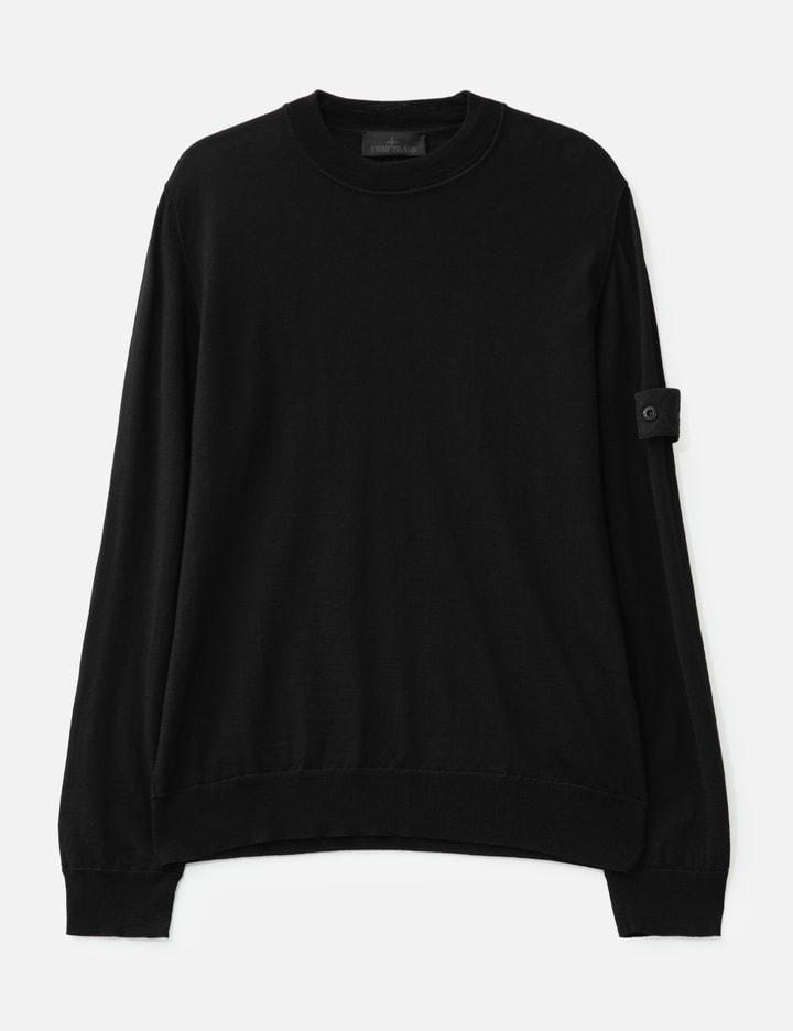 Pure Light RWS Wool_Stone Island Ghost Knit Crewneck Jumper by STONE ISLAND Pure Light RWS Wool_Stone Island Ghost Knit Crewneck Jumper by STONE ISLAND