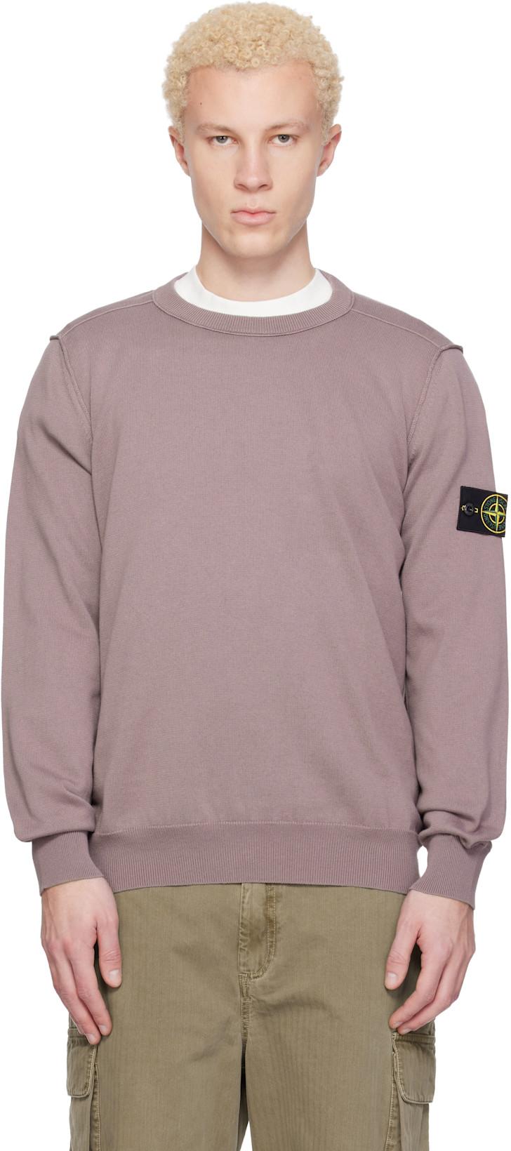Purple 5100053 Soft Organic Cotton Sweater by STONE ISLAND