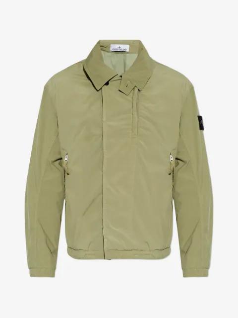 Q100011 light compact touch poly-TC jacket by STONE ISLAND