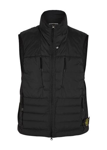 Seamless Tunnel padded shell gilet by STONE ISLAND