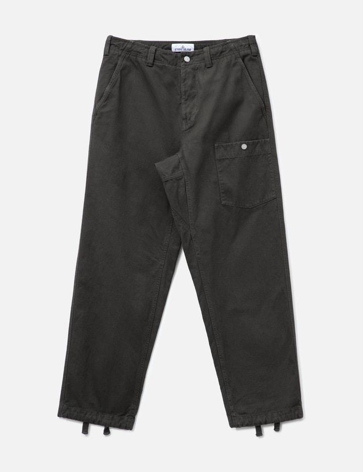 Slub Cotton Batavia-TC_S.I. Marina Loose-Fit Cargo Trousers by STONE ISLAND