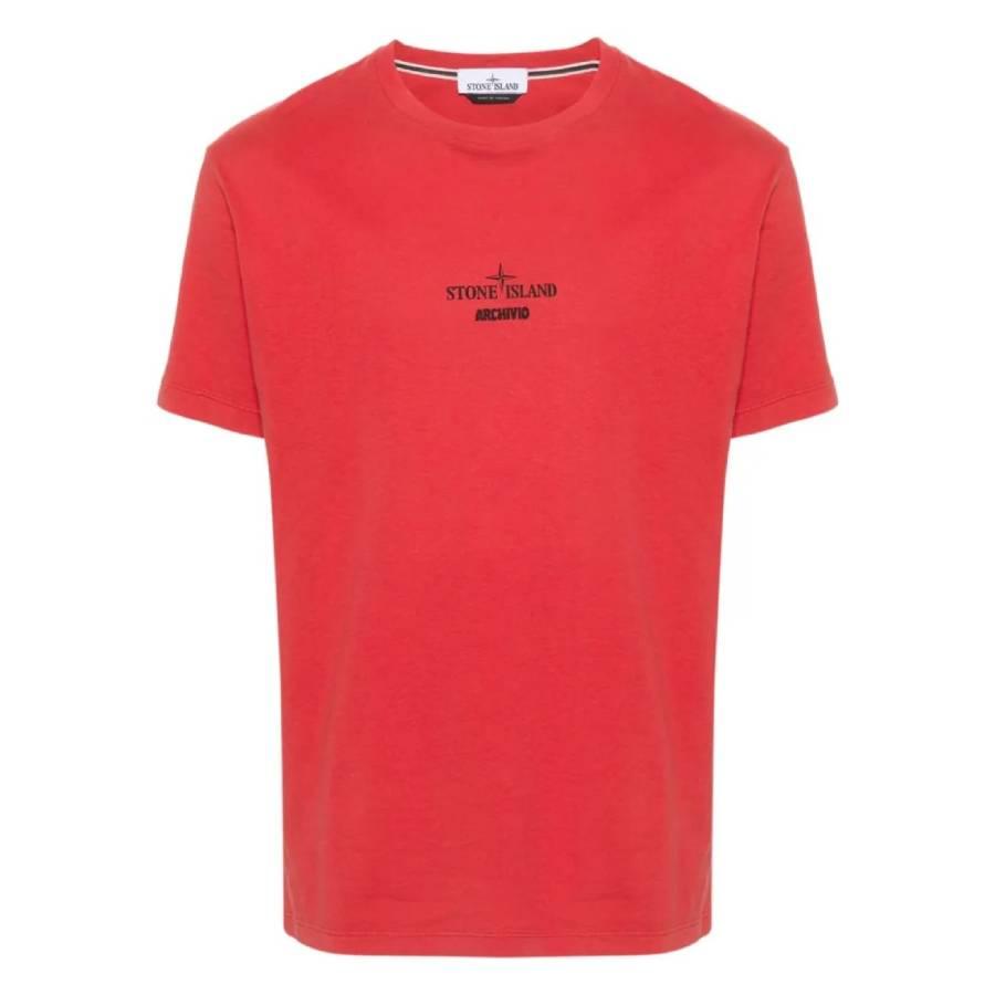 Stone Island Archivio Print Slim-Fit Cotton T-Shirt by STONE ISLAND