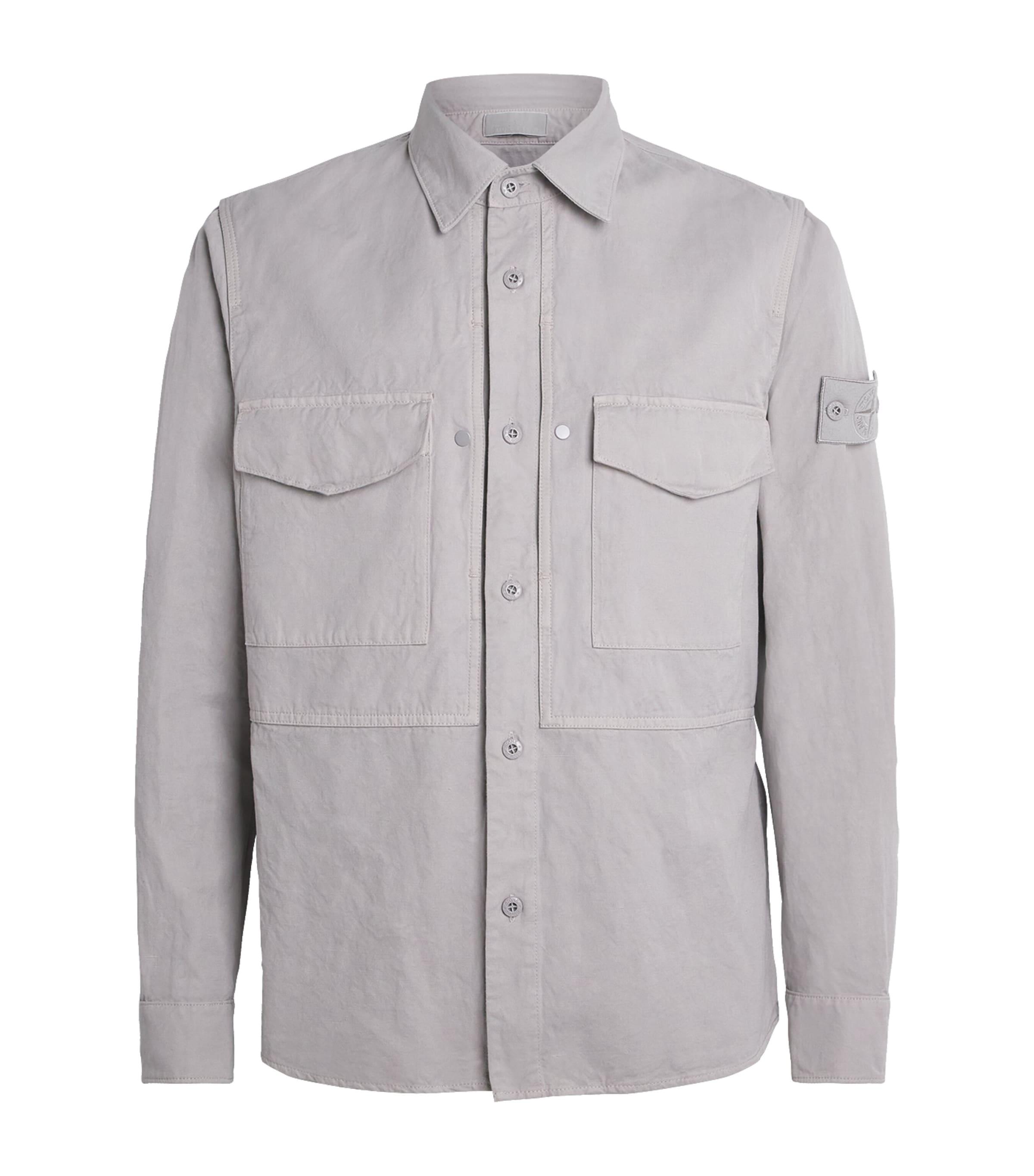 Stone Island Canvas Ghost Overshirt by STONE ISLAND