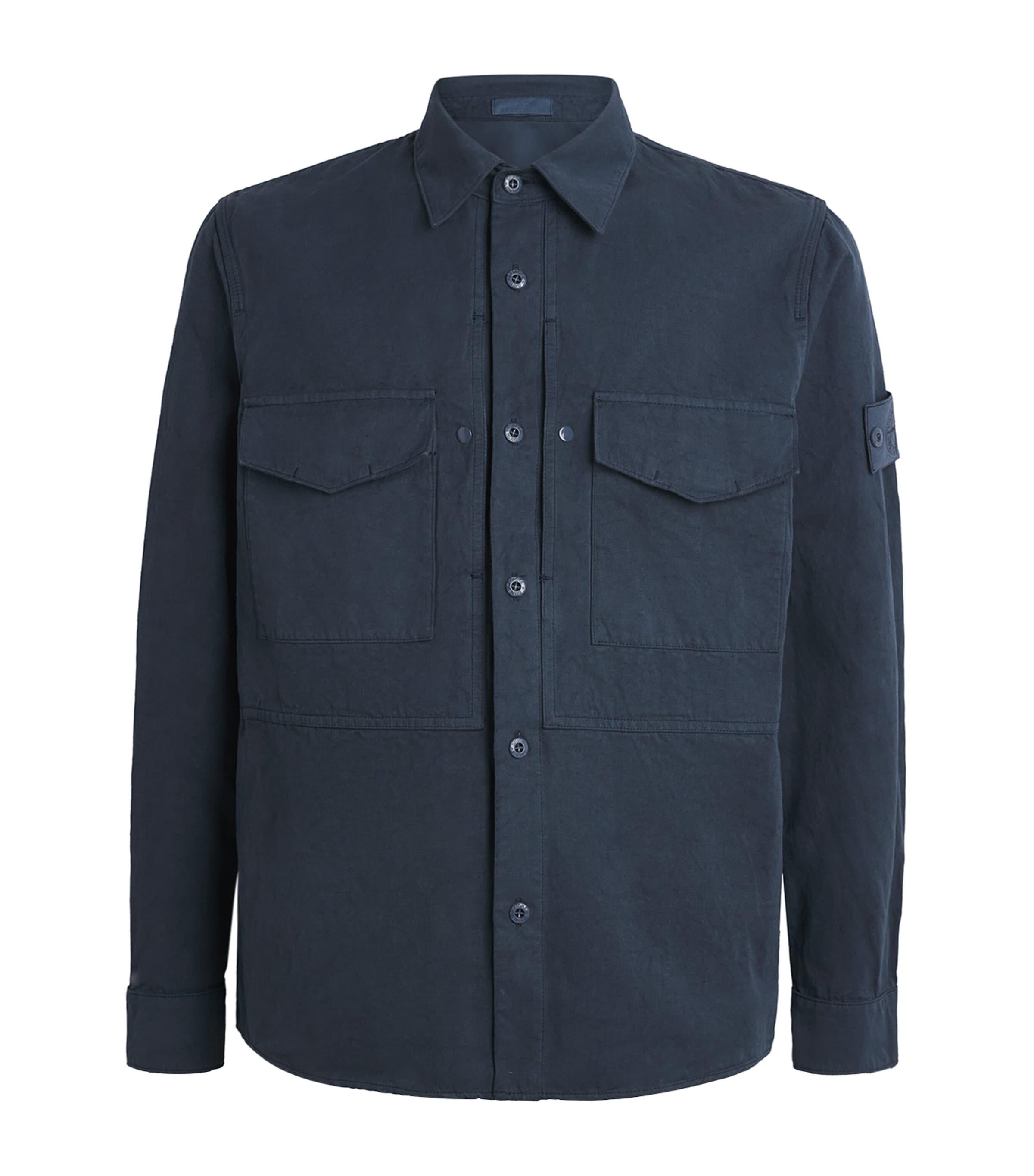 Stone Island Canvas Ghost Overshirt by STONE ISLAND