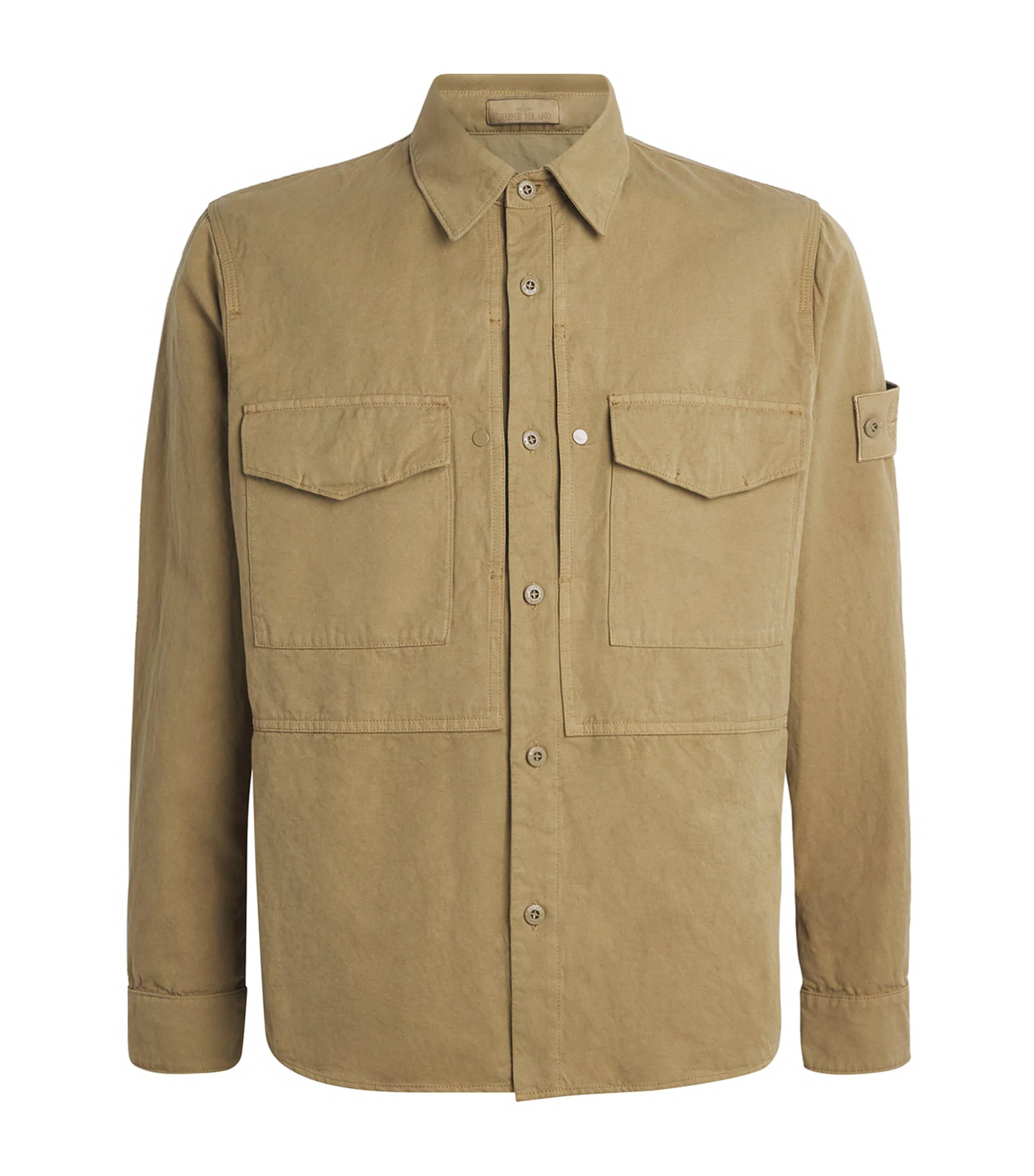 Stone Island Canvas Ghost Overshirt by STONE ISLAND