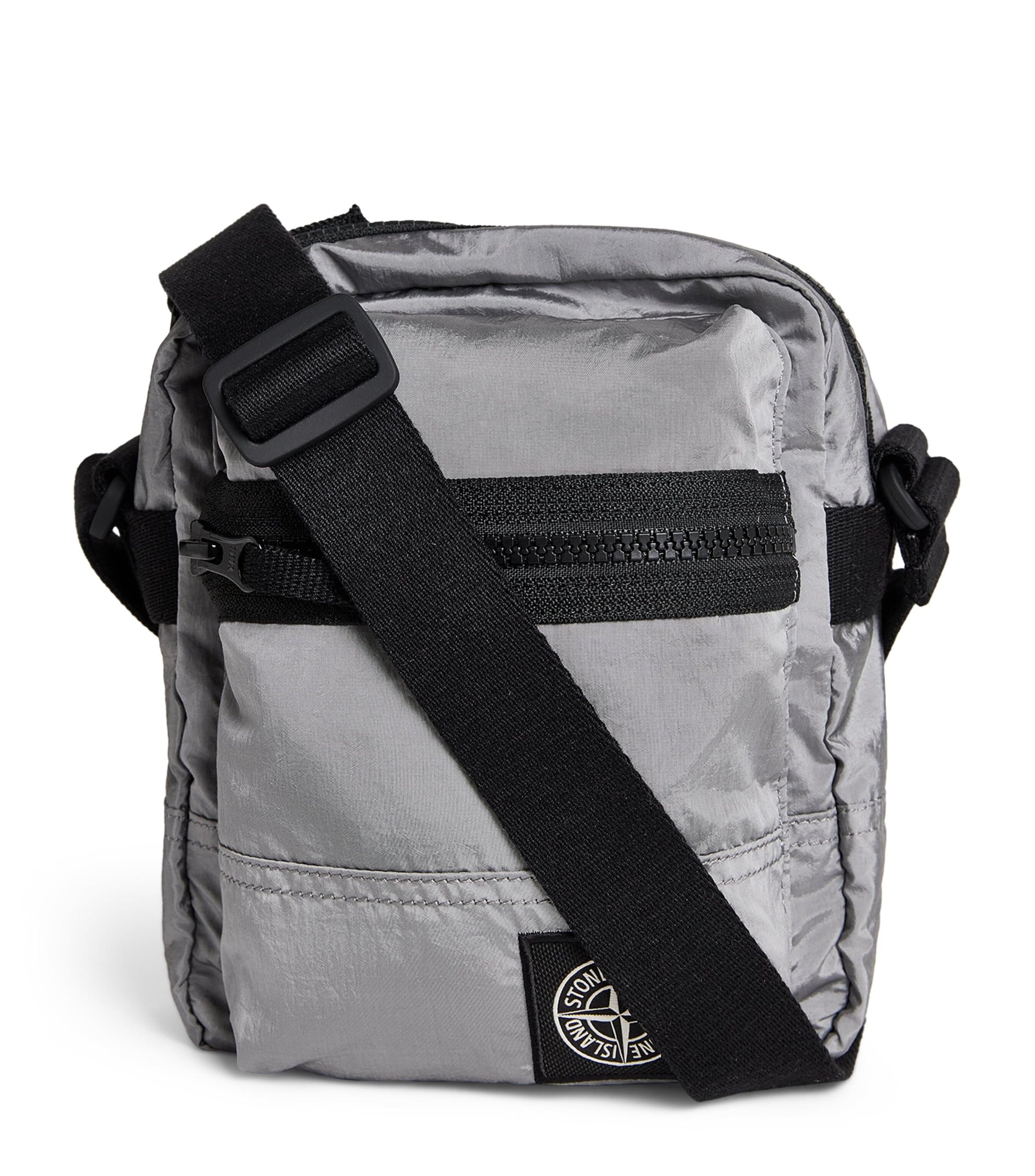 Stone Island Coated-Nylon Logo Cross-Body Bag by STONE ISLAND