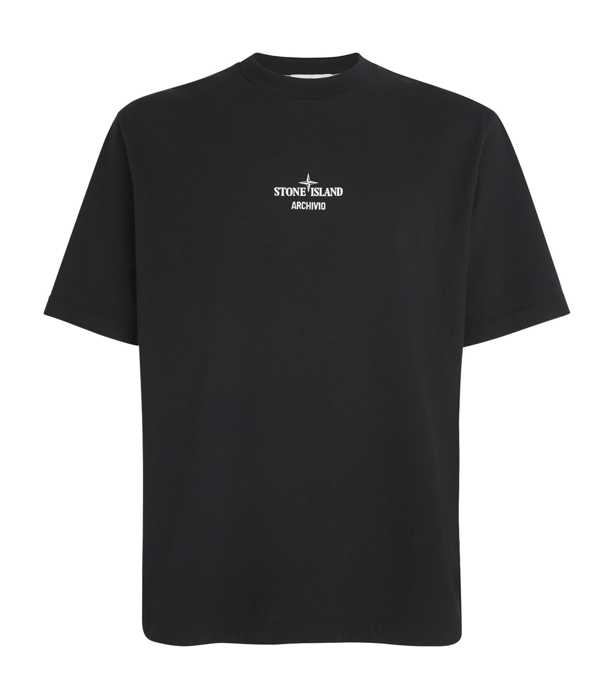 Stone Island Cotton Archivio Logo T-Shirt by STONE ISLAND