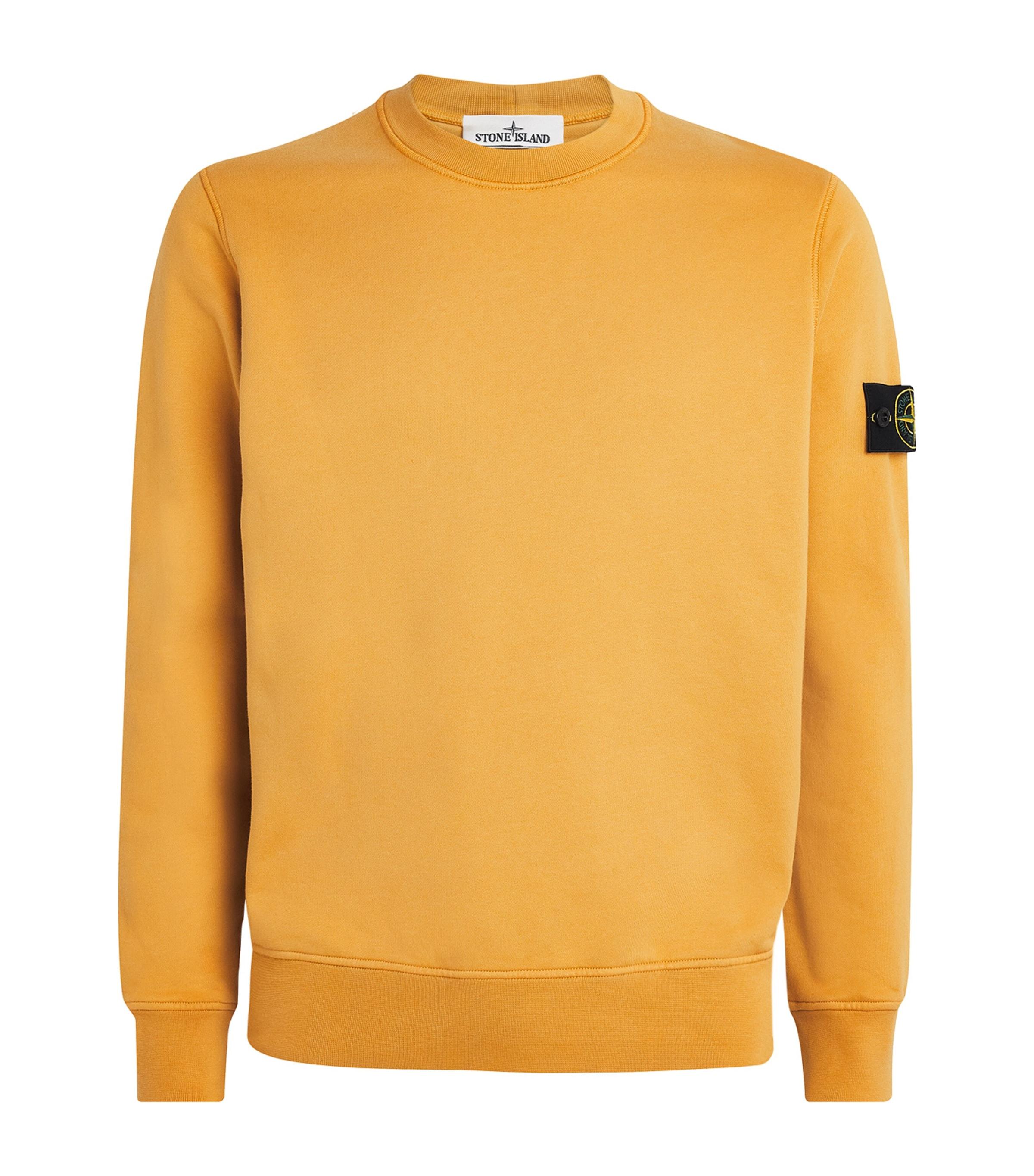 Stone Island Cotton Compass Logo Sweatshirt by STONE ISLAND
