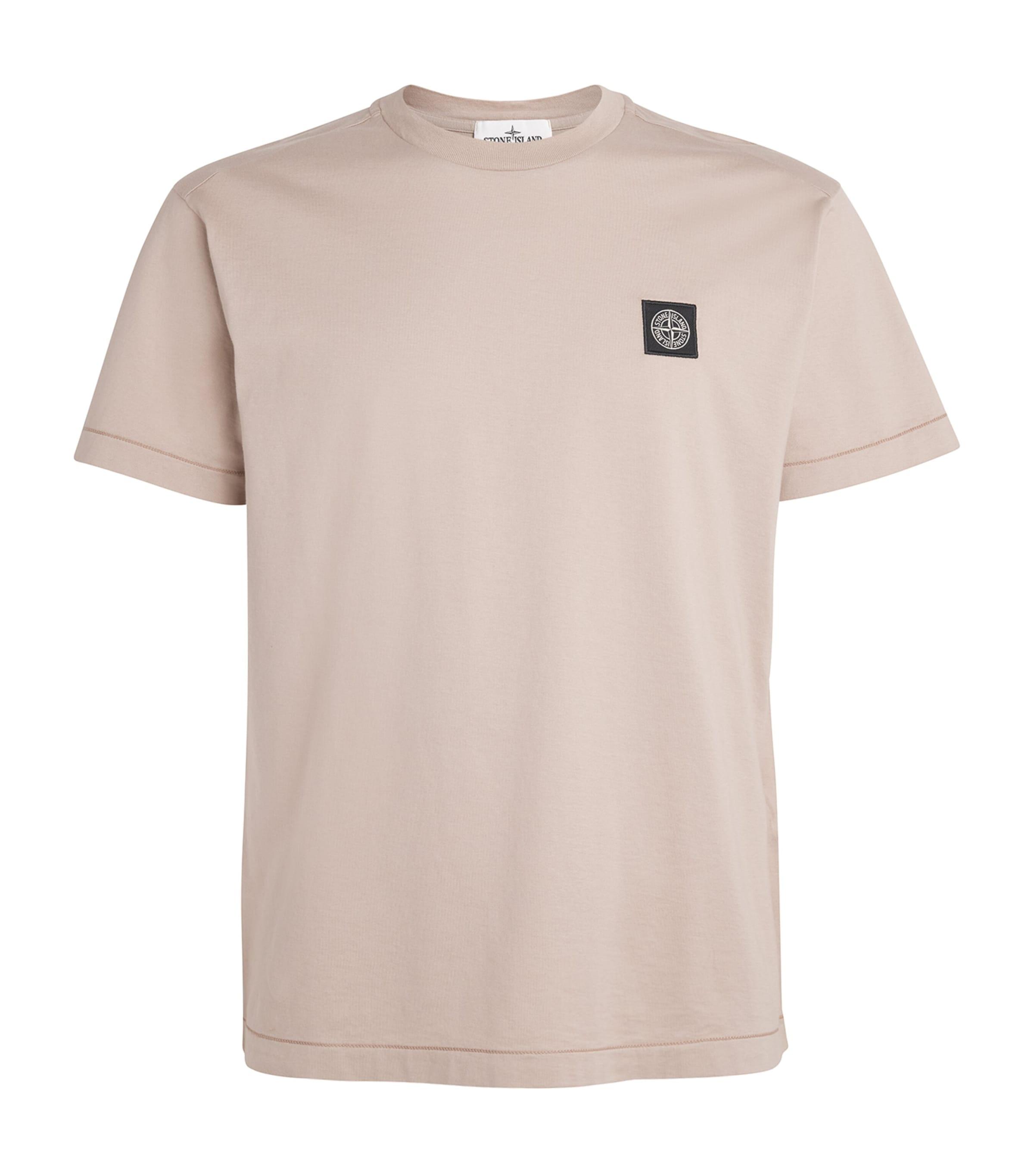 Stone Island Cotton Logo T-Shirt by STONE ISLAND