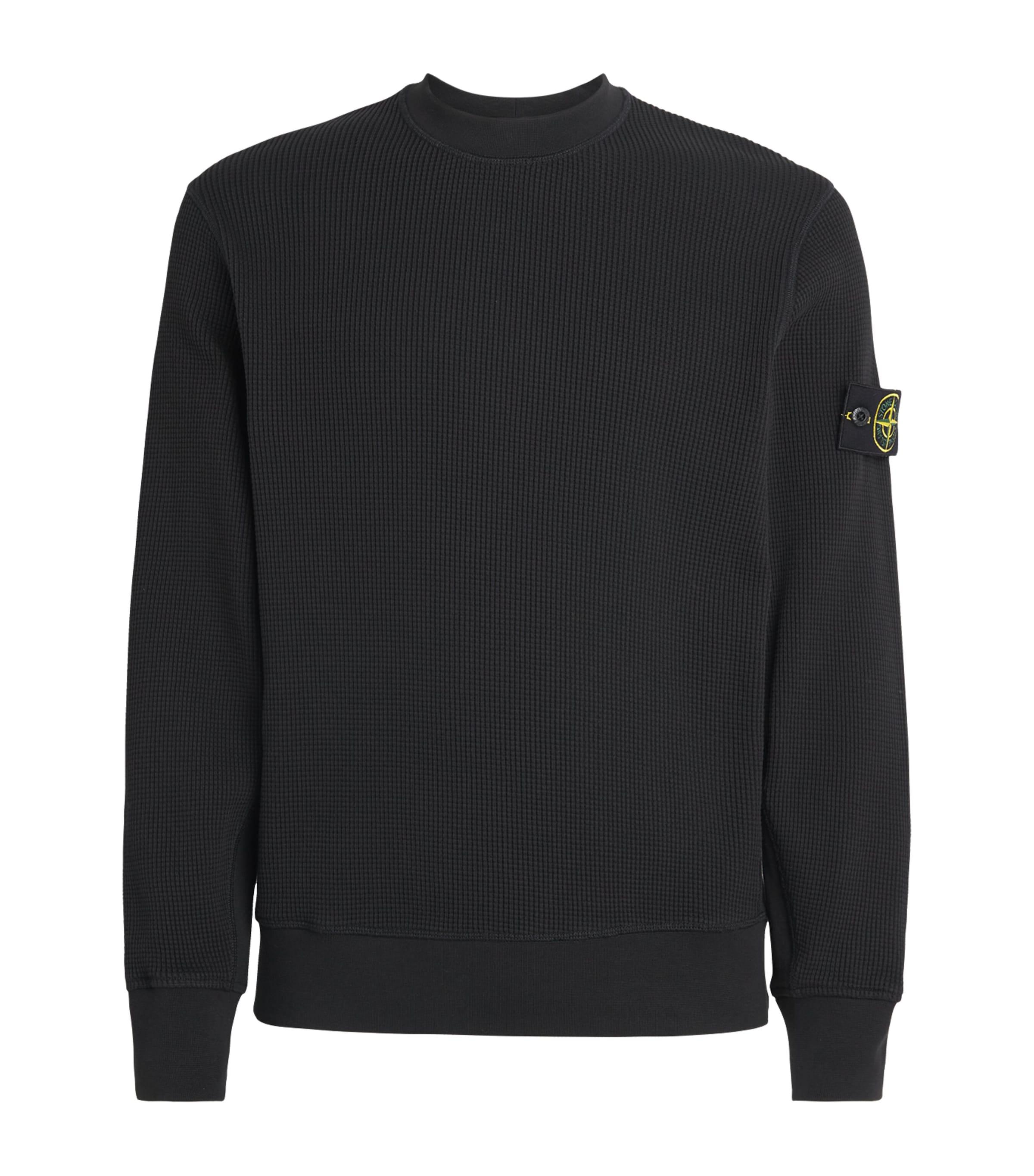 Stone Island Cotton Waffle-Knit Sweater by STONE ISLAND