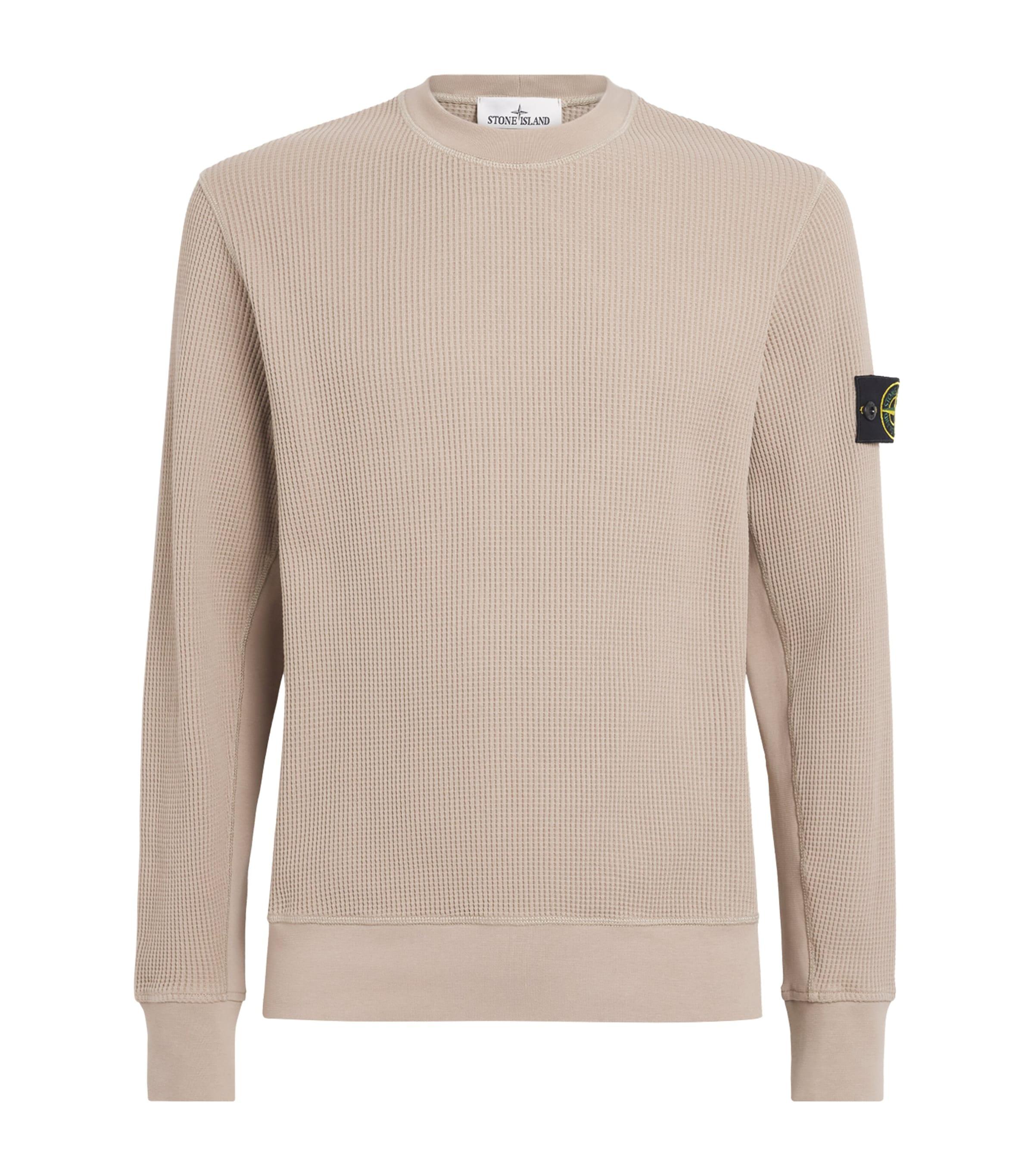 Stone Island Cotton Waffle-Knit Sweater by STONE ISLAND