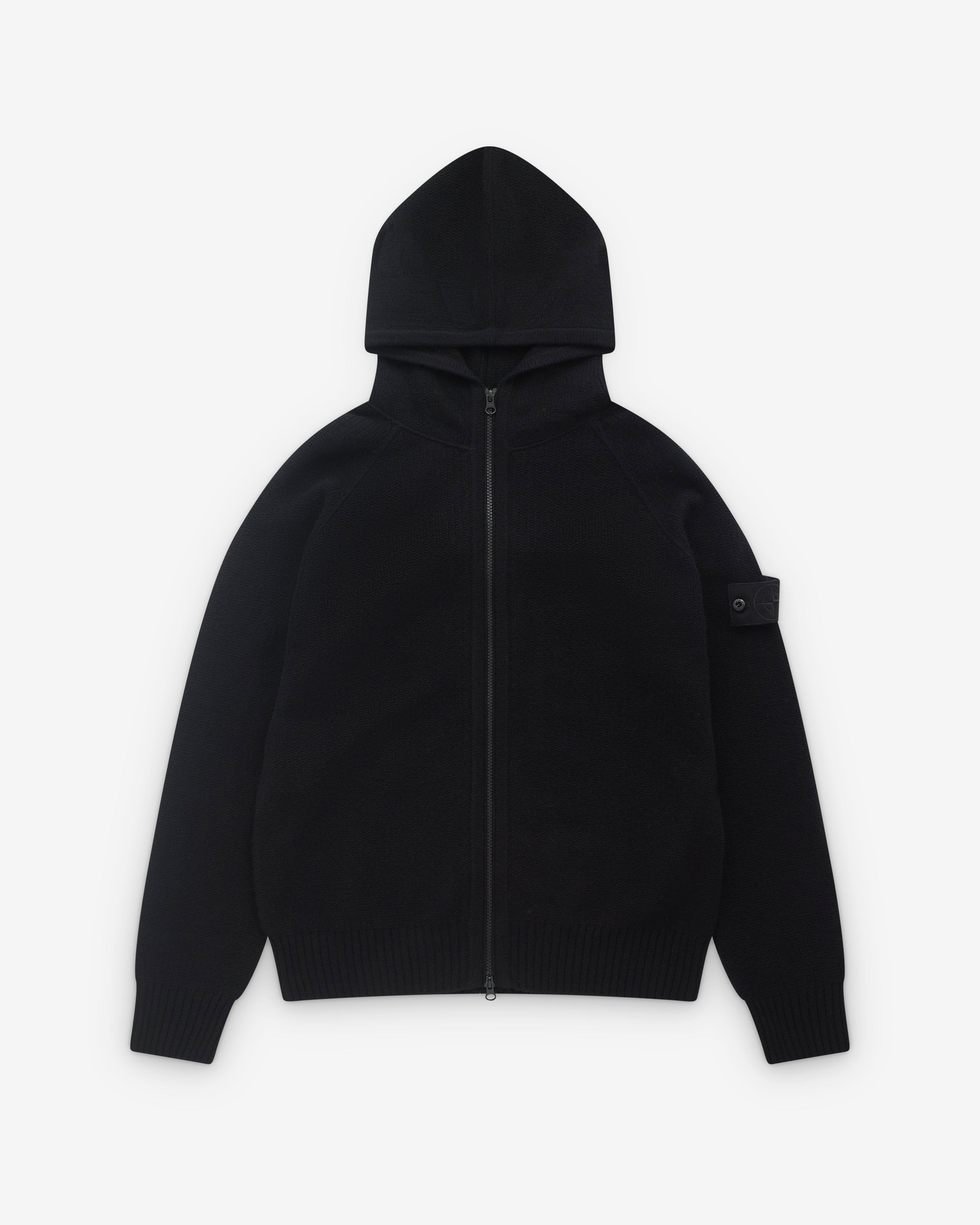 Stone Island - Men’s Ghost Cashmere Hoodie - (Black) by STONE ISLAND
