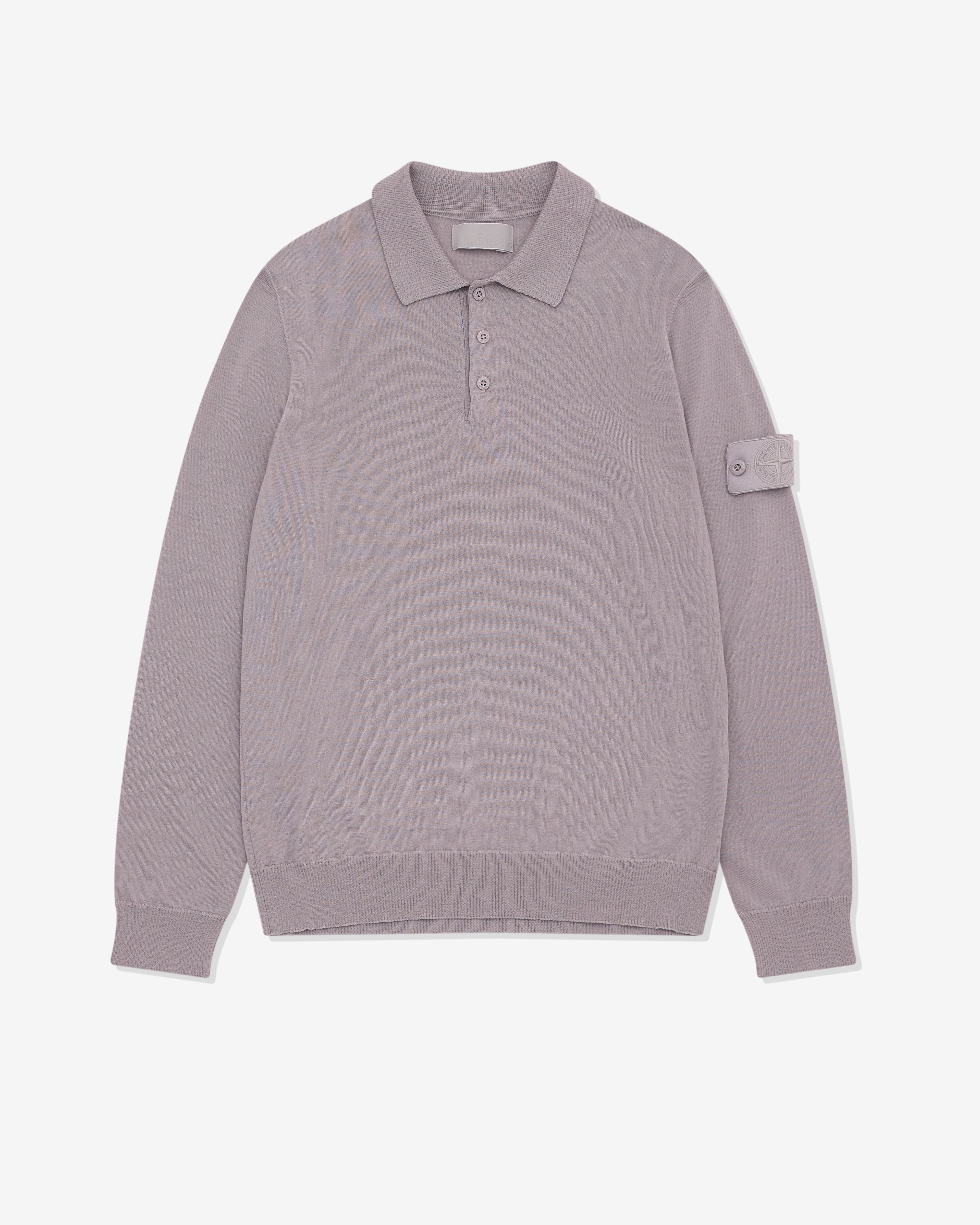 Stone Island - Men’s Ghost Piece LS Polo - (Dust) by STONE ISLAND